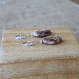 Boucle d’oreilles agate