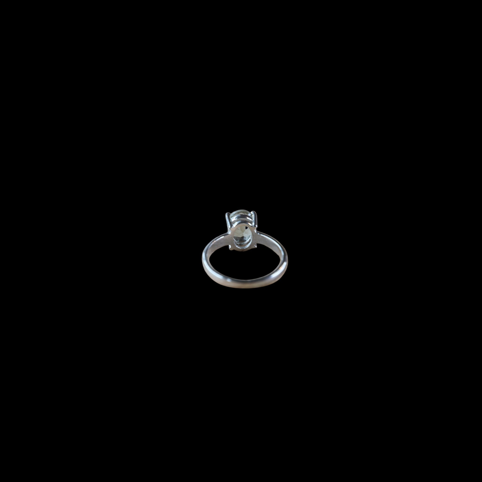 Bague "Amestyne" bague en argent 925 et améthyste verte
