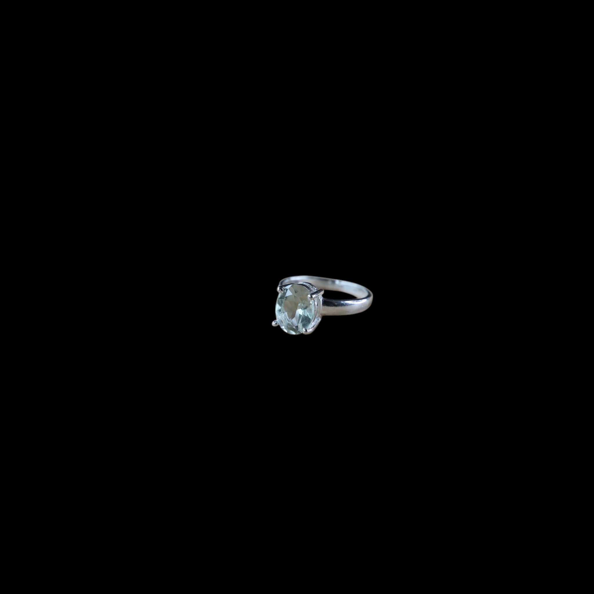 Bague "Amestyne" bague en argent 925 et améthyste verte