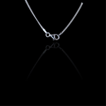 Collier "Sang de Peridot" pendentif argent 925 et pierre de Peridot