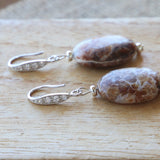 Boucle d’oreilles agate