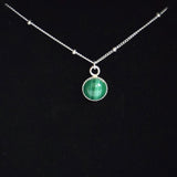Pendentif "malachite plat "