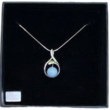 Pendentif " aigue marine "