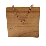 collier or amethyste