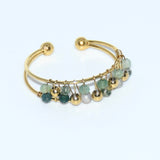 đź’• Boucles d'oreilles avec bague en turquoise Afrique đź’•