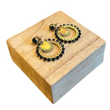 Boucles d'oreilles " soleil d'agate "