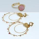 đź’• Boucles d'oreilles avec bague đź’•