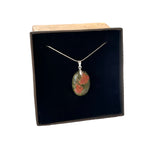 Pendentif "ovale unakite "