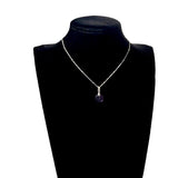 Pendentif " carré améthyste "