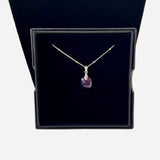 Pendentif " carré améthyste "