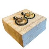 Boucles d'oreilles " soleil d'agate "