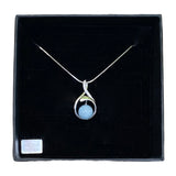 Pendentif " aigue marine "