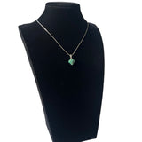 Pendentif fleur turquoise d'Afrique