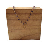 collier or amethyste