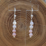 Boucles d'oreilles opale rose Nila
