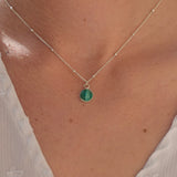 Pendentif "malachite plat "