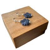 Boucles trèfle sodalite