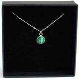 Pendentif "malachite plat "