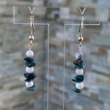 Boucles d’oreilles howlite