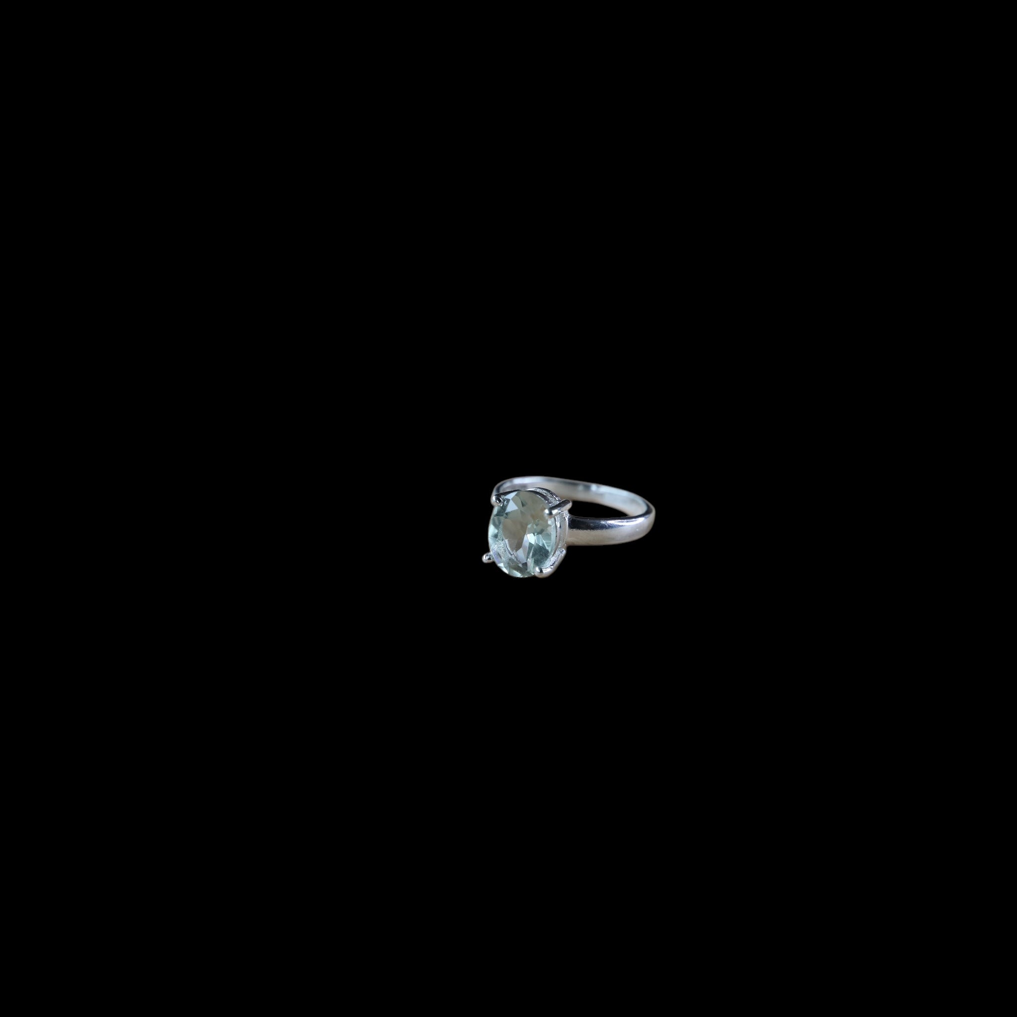Bague "Amestyne" bague en argent 925 et améthyste verte