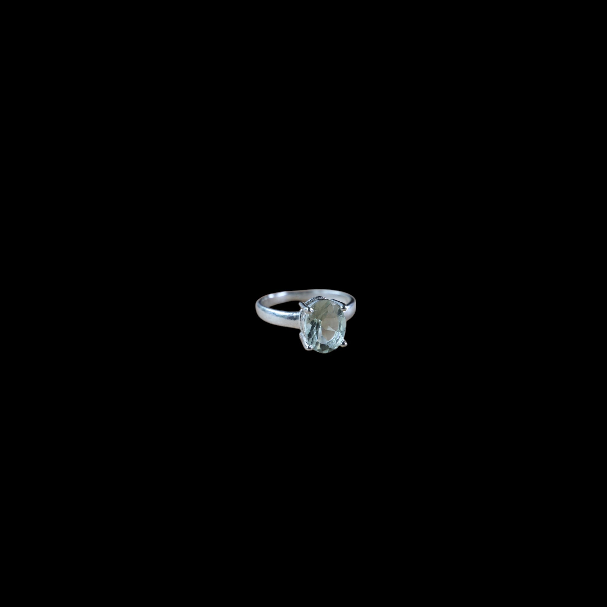 Bague "Amestyne" bague en argent 925 et améthyste verte