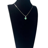Pendentif fleur turquoise d'Afrique