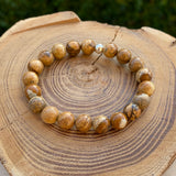Bracelet en jaspe paysage