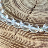 Bracelet cristal de roche 6mm