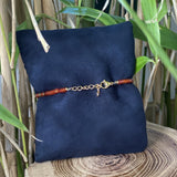 Bracelet cornlaine / pierre de soleil