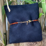 Bracelet cornlaine / pierre de soleil