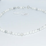 Collier howlite 6 mm
