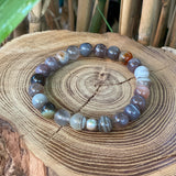 Agate du Botswana grise